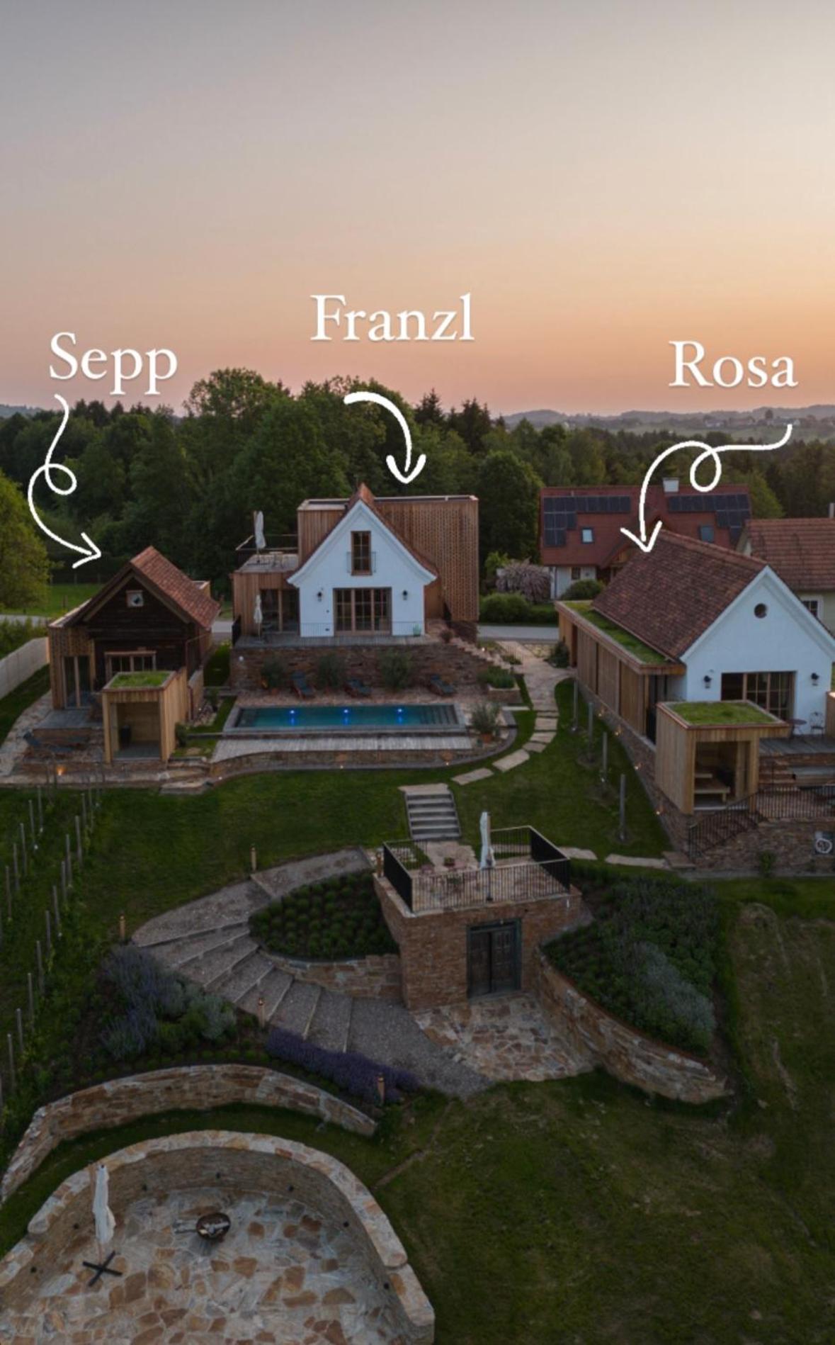 Am Wildbachberg - Luxus Ferienhaeuser Mit Infinitypool, Privatsauna Und Weinkeller دويتشلاندزبرغ المظهر الخارجي الصورة