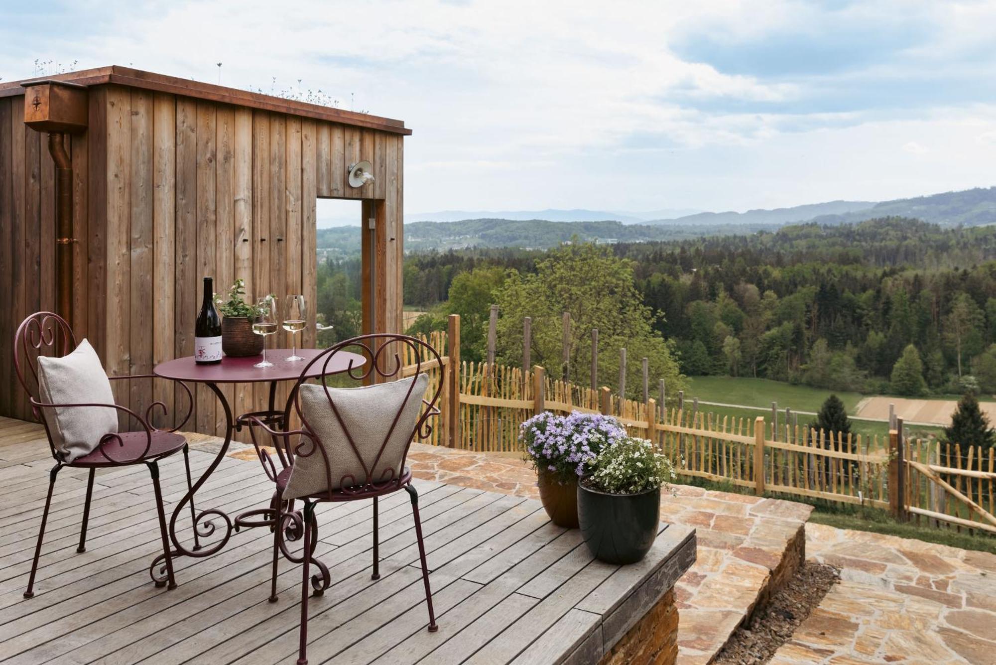 Am Wildbachberg - Luxus Ferienhaeuser Mit Infinitypool, Privatsauna Und Weinkeller دويتشلاندزبرغ المظهر الخارجي الصورة